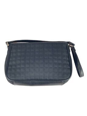 Anne Klein 2 Quilted Black Bag With Gold-Tone Logo Accent